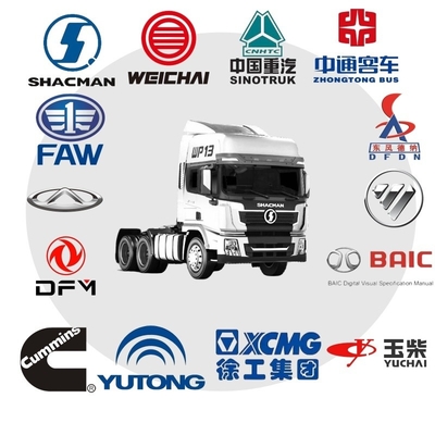Design Weichai Motor Sinotruk HOWO Sitrak Shacman Foton FAW Dongfeng Tractor Trailers Mining Dump Cargo 371 380 420 Peças sobressalentes de caminhão