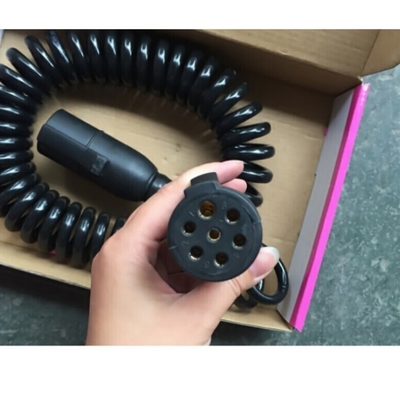 Cabo de núcleo de nylon 7 para luzes de estacionamento de caminhões e reboques ABS Cordão espiral de energia elétrica 12V