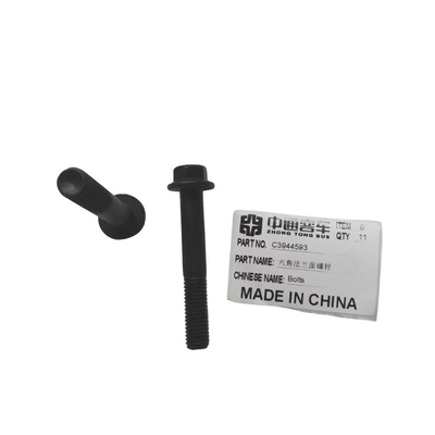 3944593 Parafusos de flanges hexagonais pretos para autocarros Zhongtong/Yutong/Kinglong Original