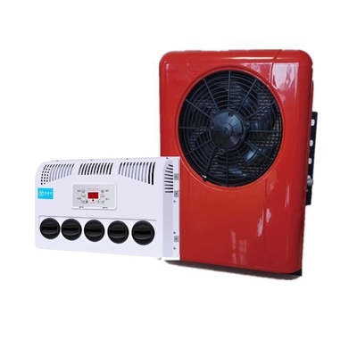 450*140*300mm Tamanho interno Ar condicionado de telhado vermelho para caminhões 12V 24V Parking Cooler
