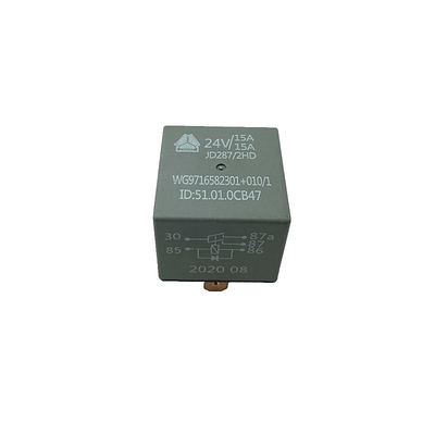 Top Howo T7h T5g Sitrak C7h Sistema Elétrico Peças sobressalentes de caminhão 24V 2X15A WG9716582301 010/1 Relé JD287/2HD